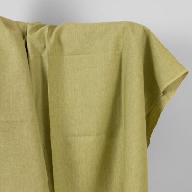 Leinenstoff hellgrün meliert