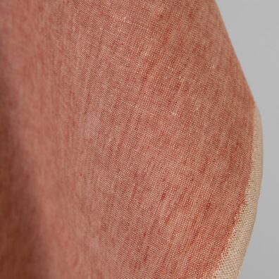 Leinenstoff rot-beige meliert 150cm breit