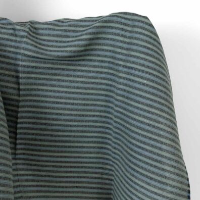 Blau-grün gestreiftes Halbleinen