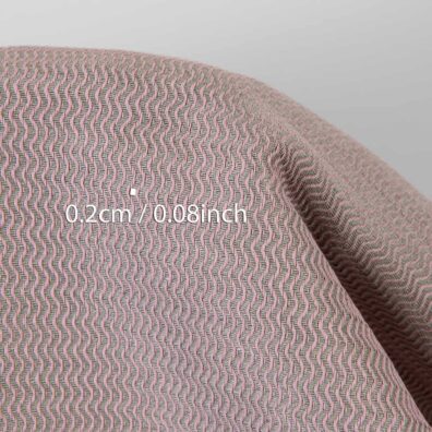 Leinen-Baumwollstoff in grau-lila Zickzack