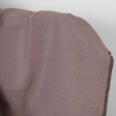 Halbleinen in braun-lila Zickzack