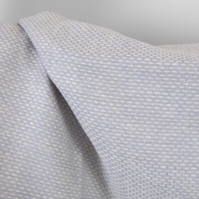 Leinen-Wollestoff hellviolett gemustert ist zum Nähen von Kleidung und Heimtextilien geeignet