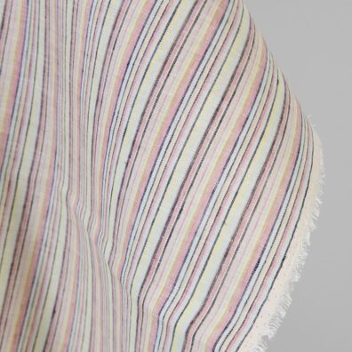 Leinen-Hanf-Gewebe mehrfarbig gestreift 150cm breit