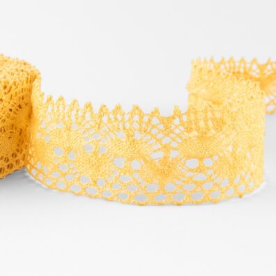 Leinenspitze gelb 4cm breit