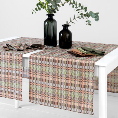 VIOLA Tischläufer braun grün